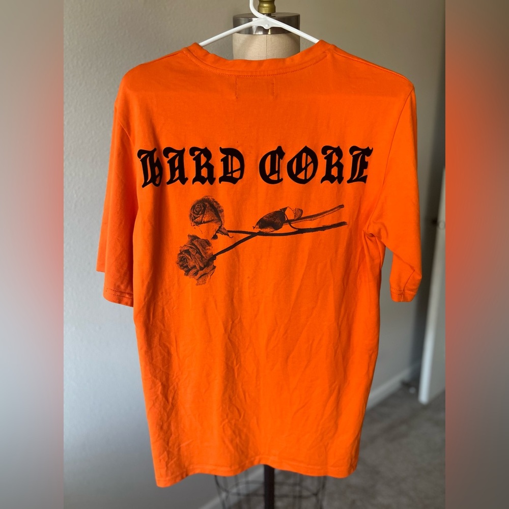 MISBHV ‘Hard Core’ Orange Cotton T-Shirt